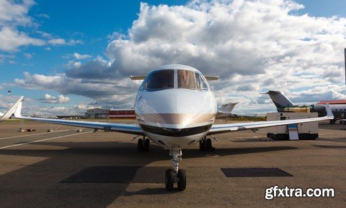 Stock Photos - Private jet plane, 25xJPG