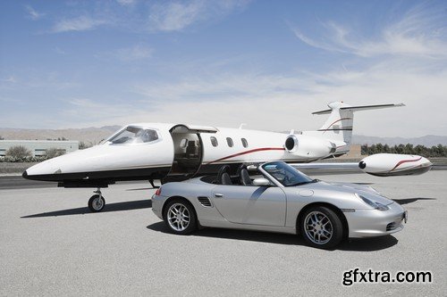 Stock Photos - Private jet plane, 25xJPG