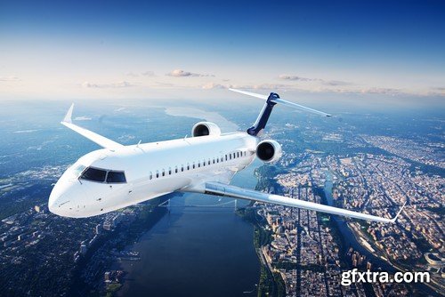 Stock Photos - Private jet plane, 25xJPG