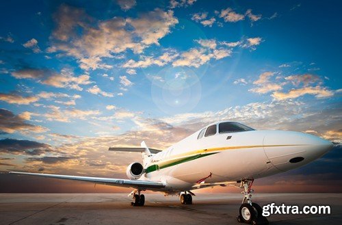 Stock Photos - Private jet plane, 25xJPG