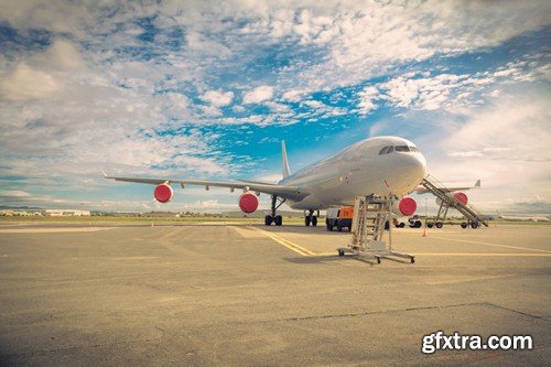 Stock Photos - Private jet plane, 25xJPG