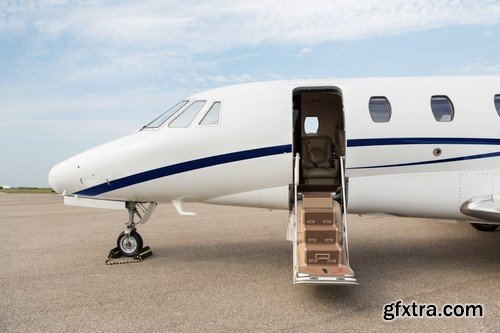 Stock Photos - Private jet plane, 25xJPG