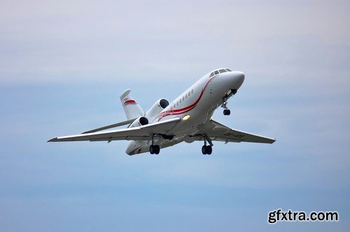 Stock Photos - Private jet plane, 25xJPG