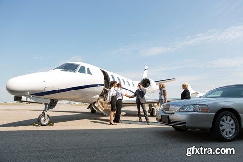 Stock Photos - Private jet plane, 25xJPG