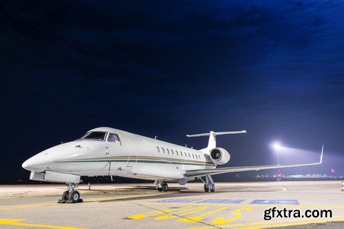 Stock Photos - Private jet plane, 25xJPG