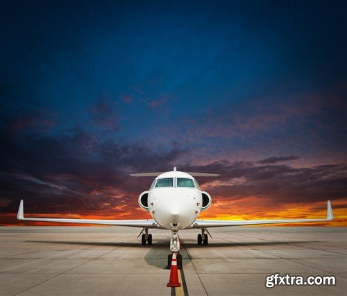 Stock Photos - Private jet plane, 25xJPG