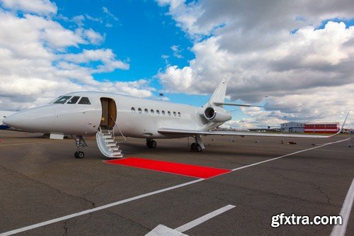 Stock Photos - Private jet plane, 25xJPG