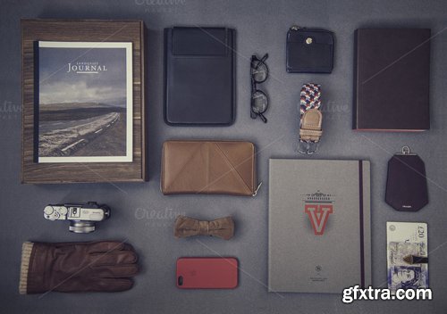 Hipster Mock up Template Set 03