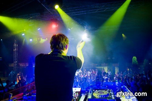 Stock Photos - DJ at the disco, 25xJPG