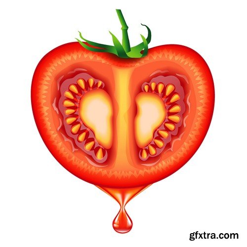 Stock Vectors - Tomatoes 2, 25xEPS