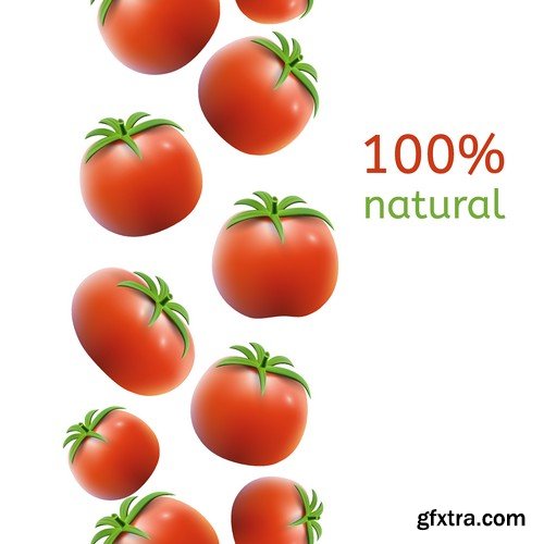 Stock Vectors - Tomatoes 2, 25xEPS