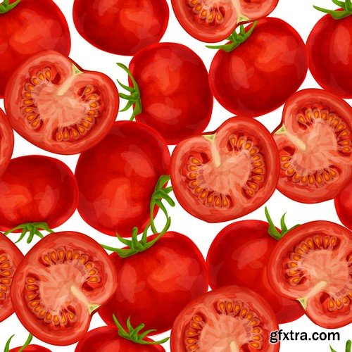 Stock Vectors - Tomatoes 2, 25xEPS