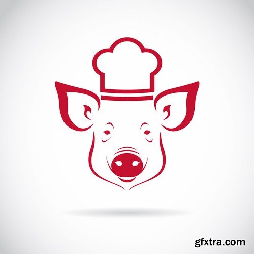 Pig vector,25x EPS