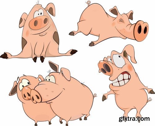 Pig vector,25x EPS