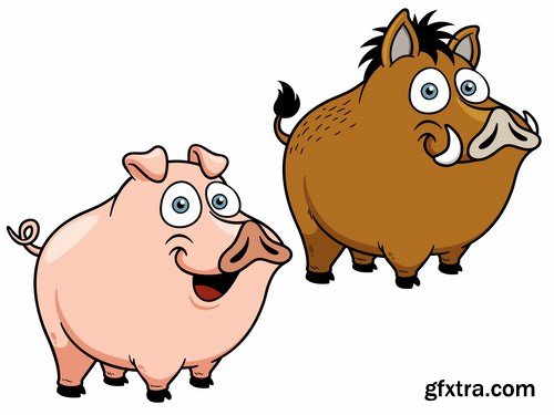 Pig vector,25x EPS