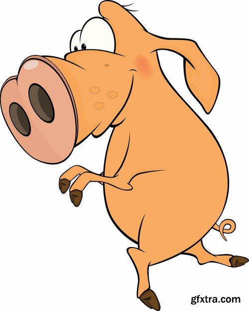 Pig vector,25x EPS