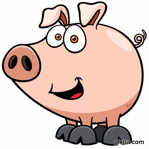 Pig vector,25x EPS