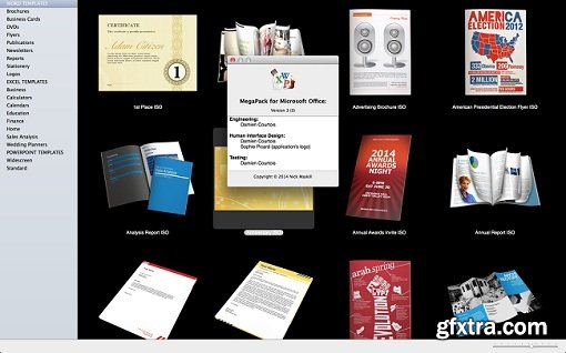 MegaPack for MS Office 3.0 :Templates for Word, Excel, Powerpoint (Mac OS X)