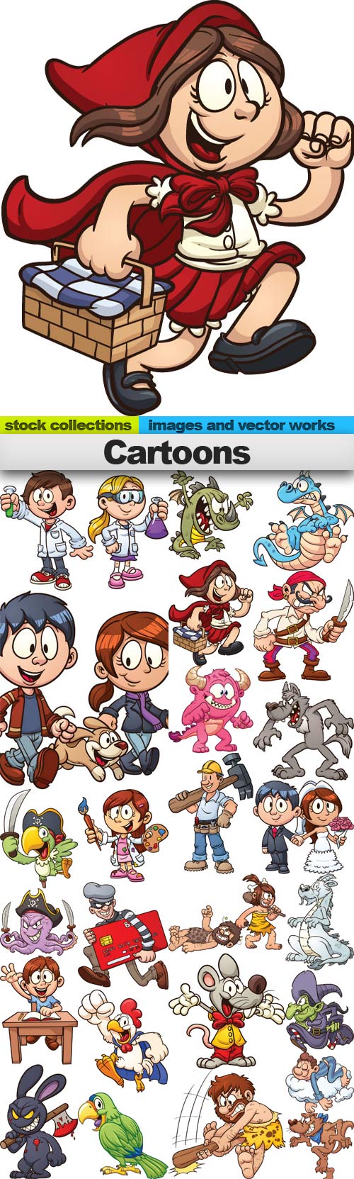 Cartoons,25x EPS