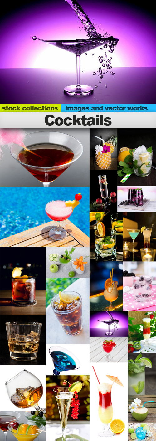 Cocktails,25 x UHQ JPEG