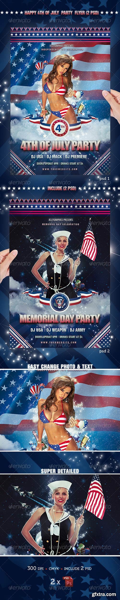 GraphicRiver - 4th Of July Party Flyer Template