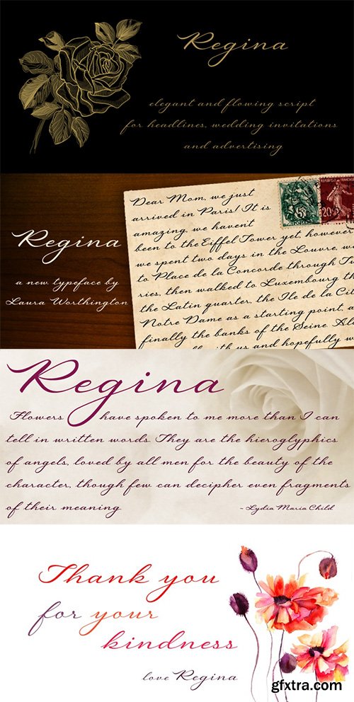 Regina Font - 1 Font $25