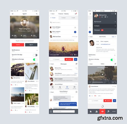 Ligavit iPhone App UI Kit