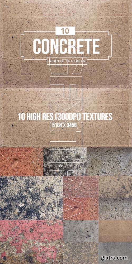 10 Concrete Grunge Textures