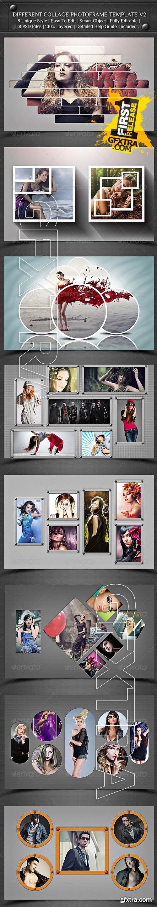 Different Collage Photoframe Template V2 - GraphicRiver 8625116