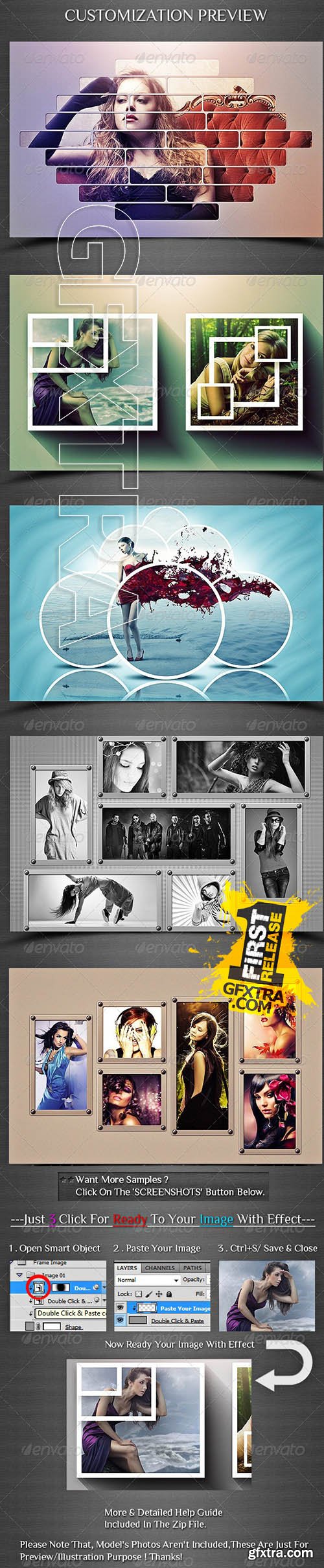 Different Collage Photoframe Template V2 - GraphicRiver 8625116