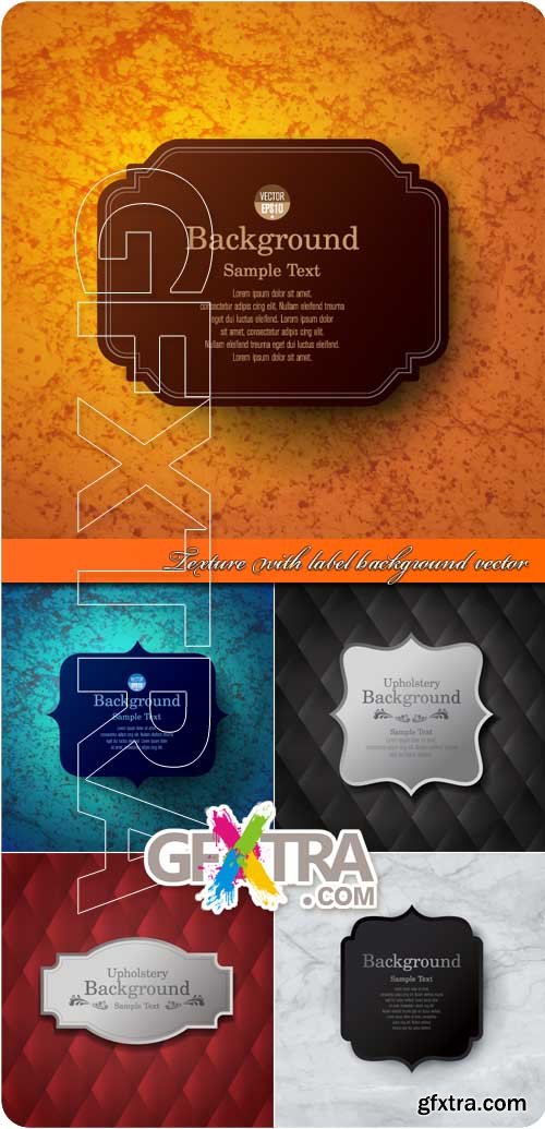 Texture with label background vector