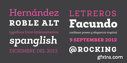 Roble Alt Font Family - 1 Fonts $468