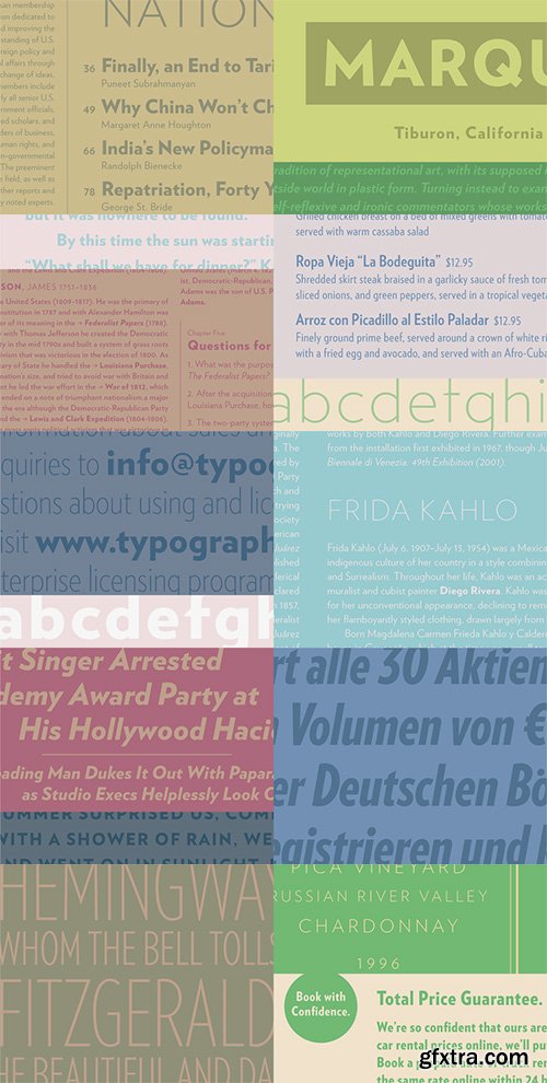 Verlag Font Family - 60 Fonts $1200