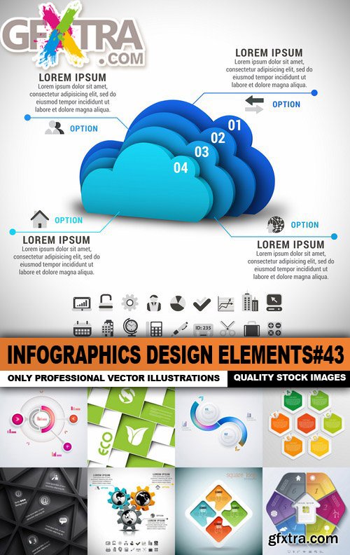 Infographics Design Elements#43 - 25 Vector