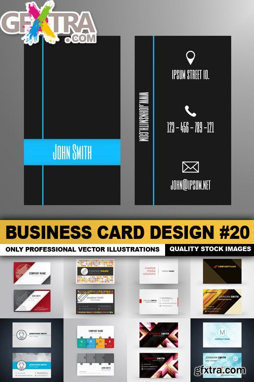 Business Card Design #20 - 25 Vector