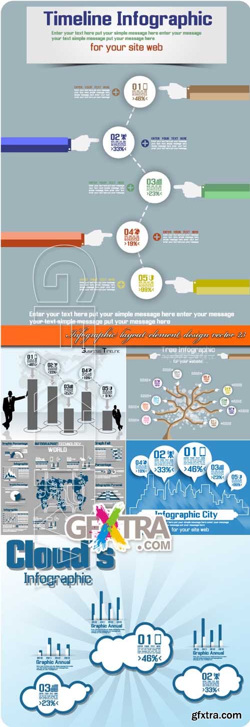 Stock Vector - Infographic layout element design vector 23