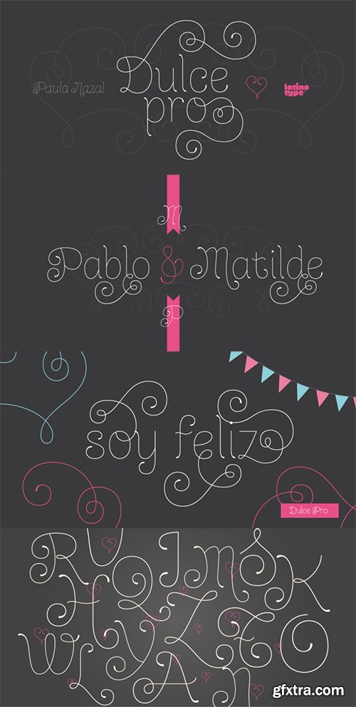 Dulce Pro Font Family - 5 Fonts $225