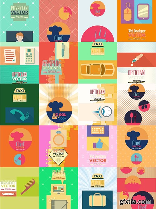 Crafts Illustrations Pack 100xEPS