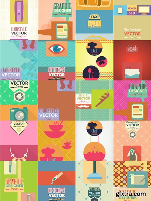 Crafts Illustrations Pack 100xEPS