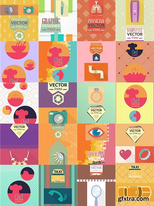 Crafts Illustrations Pack 100xEPS