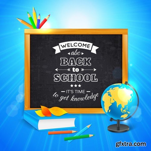 Stock Vectors - Back to school 2, 25xEPS