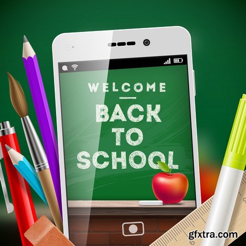 Stock Vectors - Back to school 2, 25xEPS