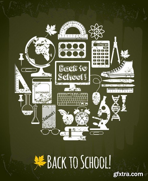 Stock Vectors - Back to school 2, 25xEPS