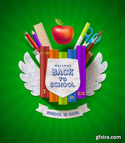 Stock Vectors - Back to school 2, 25xEPS