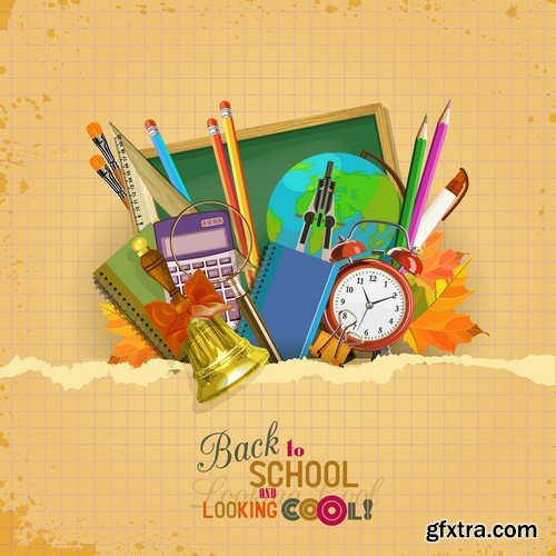 Stock Vectors - Back to school 2, 25xEPS