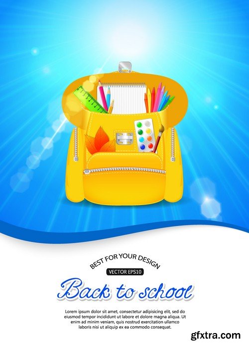 Stock Vectors - Back to school 2, 25xEPS