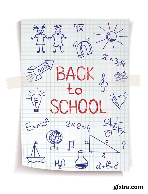 Stock Vectors - Back to school 2, 25xEPS