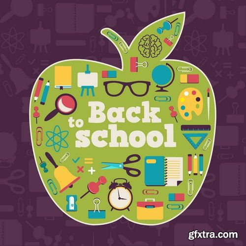 Stock Vectors - Back to school 2, 25xEPS