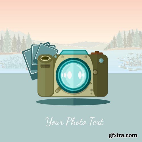 Stock Vectors - Camera 3, 25xEPS