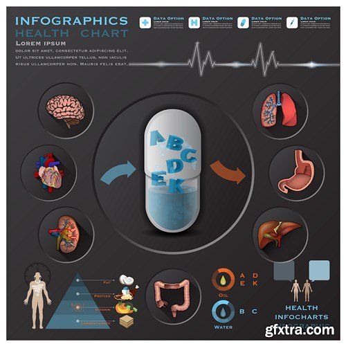 Medical Infographics, 25xEPS